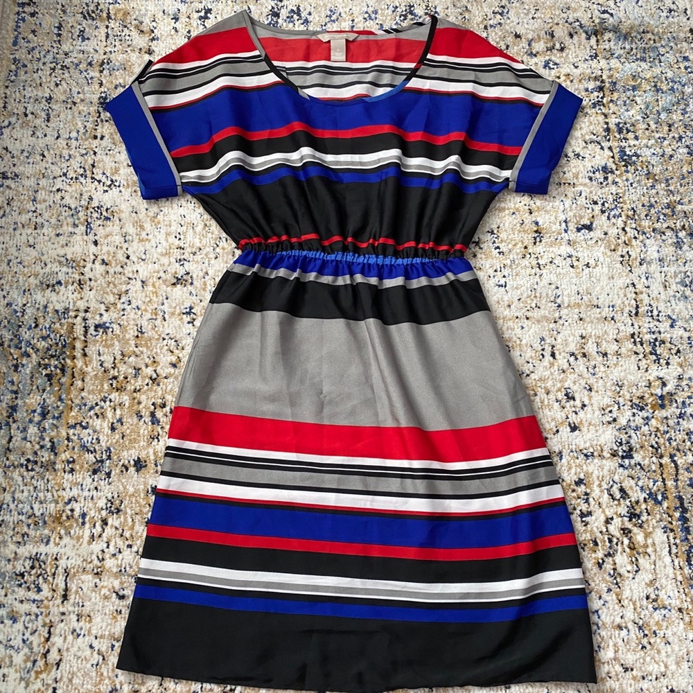 Banana Republic Short Sleeve Striped Dress Size 0